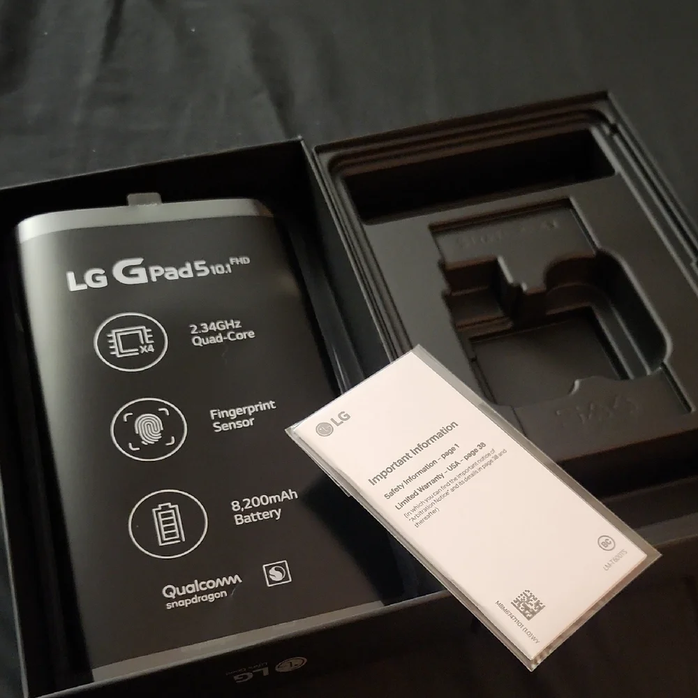 LG G Pad 5 10.1 FHD Tablet in Black